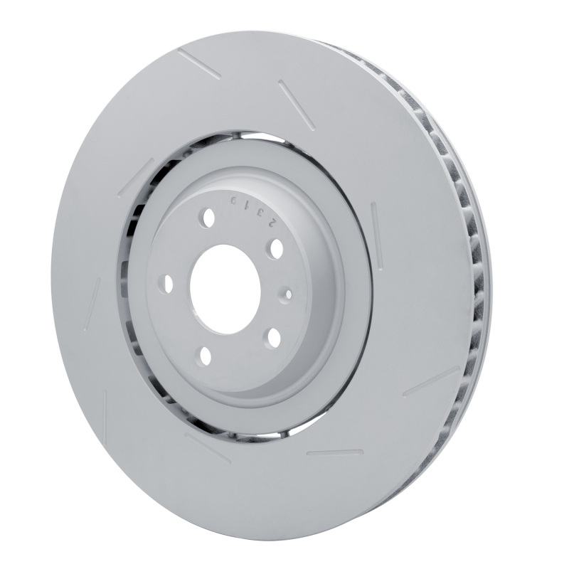Porsche Macan Brake Rotor (1) - Right Front - R1 Concepts - Slotted Carbon Alloy GeoMET - `17-`18